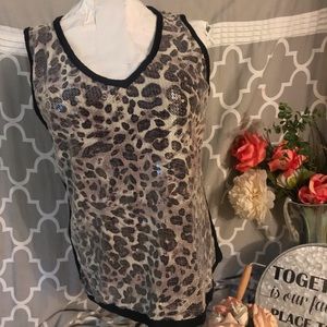 Animal print tank